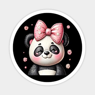 Cute panda girl Magnet